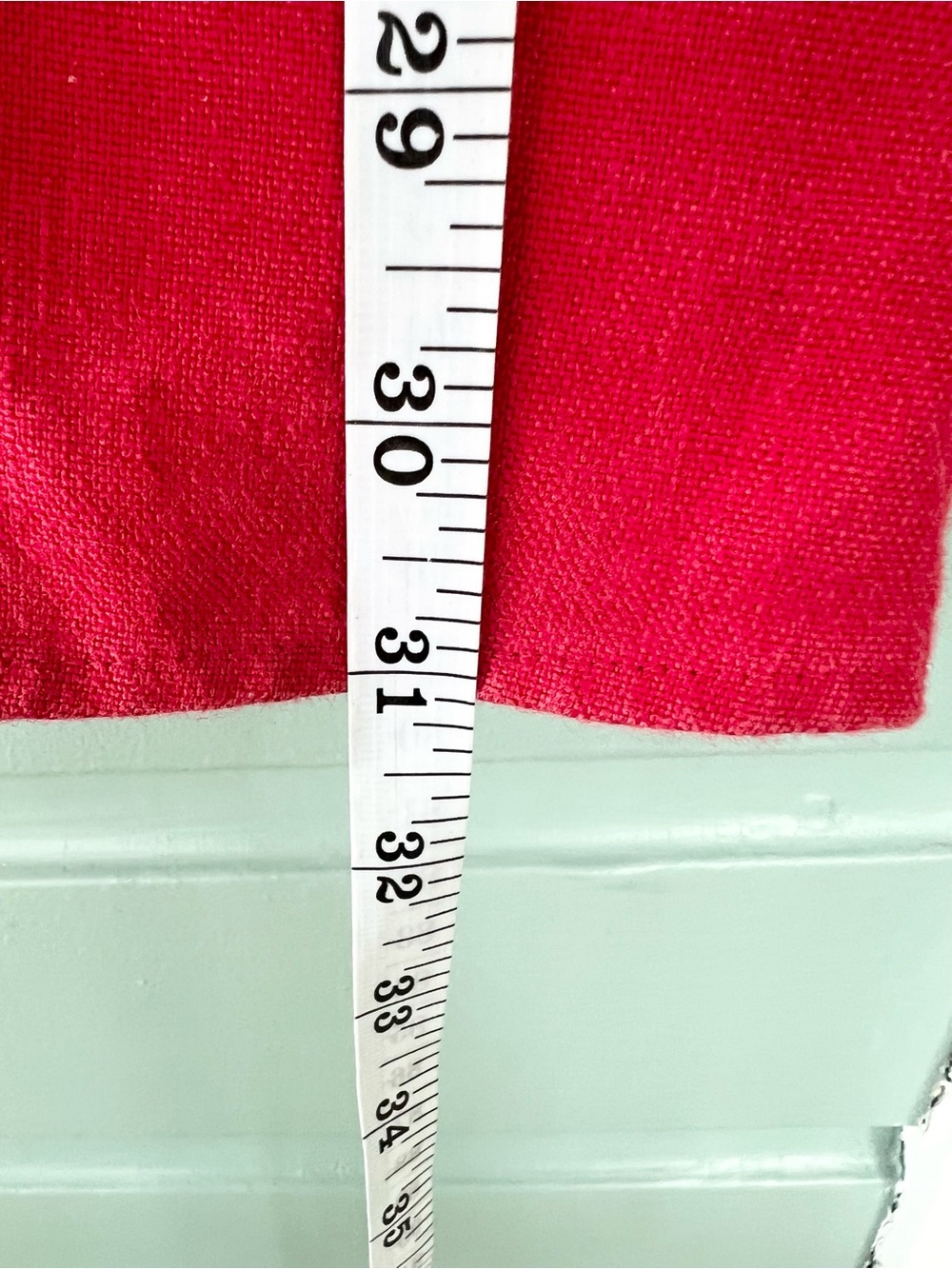 Reformation Finn red 100% linen mini dress button front summer vacation size 8 - Picture 4 of 9